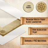 Distressed Dry Erase Grid Mat - 24"x36" (Version 2)