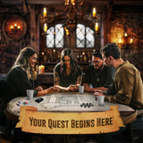 Distressed Dry Erase Grid Mat - 24"x36"