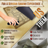 Distressed Dry Erase Grid Mat - 24"x36" (Version 2)