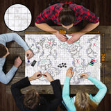 Dungeon-Cobblestone-Moss-Beach-Desert-Tundra - 3 Pack Double Sided Dry Erase Grid Mat - 24"x36"