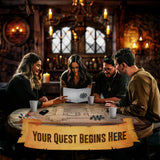 Distressed Dry Erase Grid Mat - 24"x36" (Version 2)