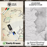 Ship Multi Set - 3 Pack Double Sided Dry Erase Grid - 24"x36"