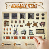 Melee Mats Reusable Icon Set for All Battle Game Mats