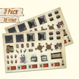 Melee Mats Reusable Icon Set for All Battle Game Mats