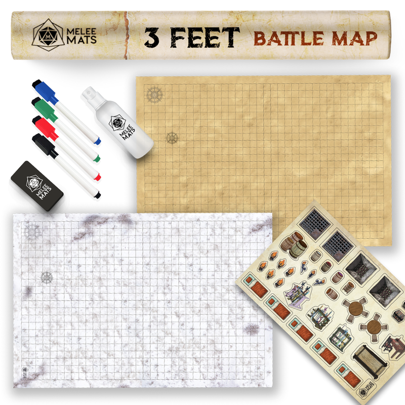 SALE - Desert / Tundra - Dry Erase Mat - 24"x36"