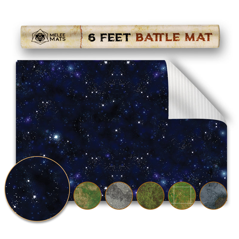 Vinyl Battle Game Mat - Blue Space - [48" x 72"]