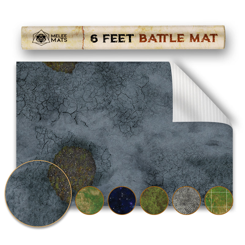 Vinyl Battle Game Mat - Road Decay - [48" x 72"]