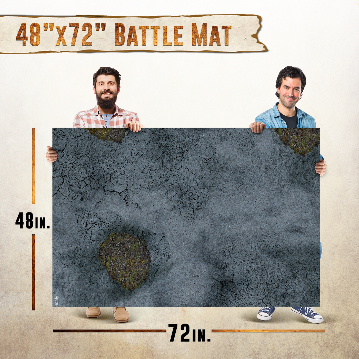Vinyl Battle Game Mat - Road Decay - [48