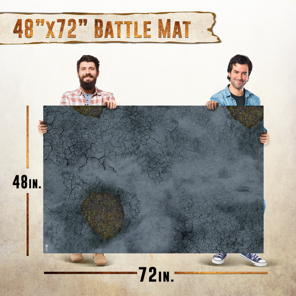 Vinyl Battle Game Mat - Road Decay - [48" x 72"]