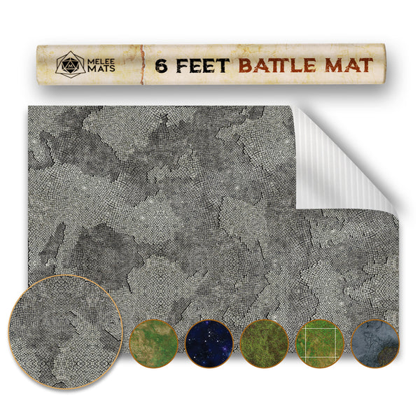 Vinyl Battle Game Mat - Cobblestone - [48" x 72"]