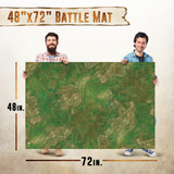 Vinyl Battle Game Mat - Moss Grid - [48" x 72"]