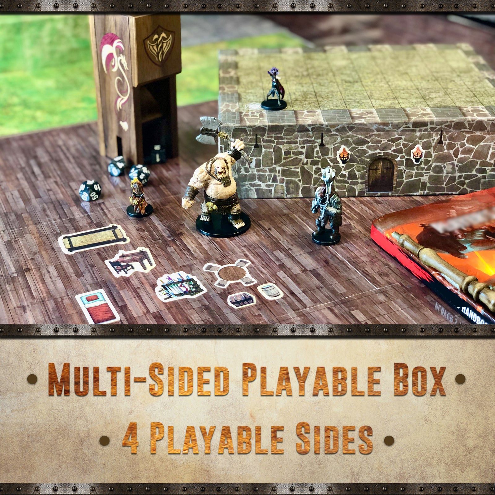 Multi-Terrain - The Original Battle Grid Game Board - Double Sided