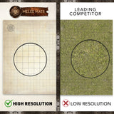Distressed - The Original Battle Grid Game Board - Double Sided - 23"x27"